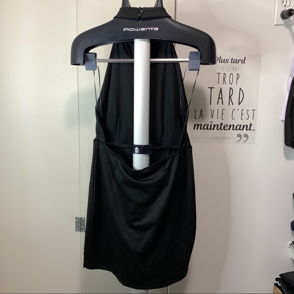 Black Halter Top Dress - Picture 2 of 8